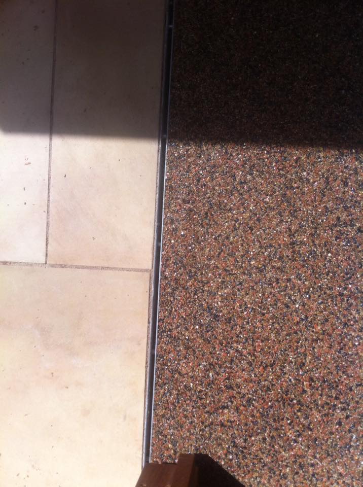 Resin paving project vertical shot — Classic Stone Driveways