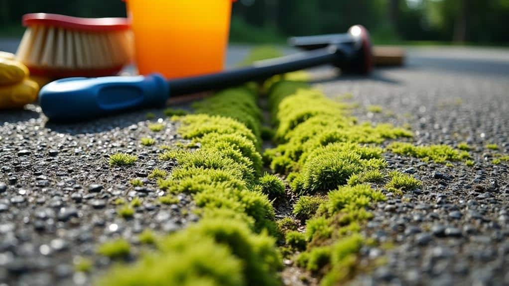 moss removal preparation steps