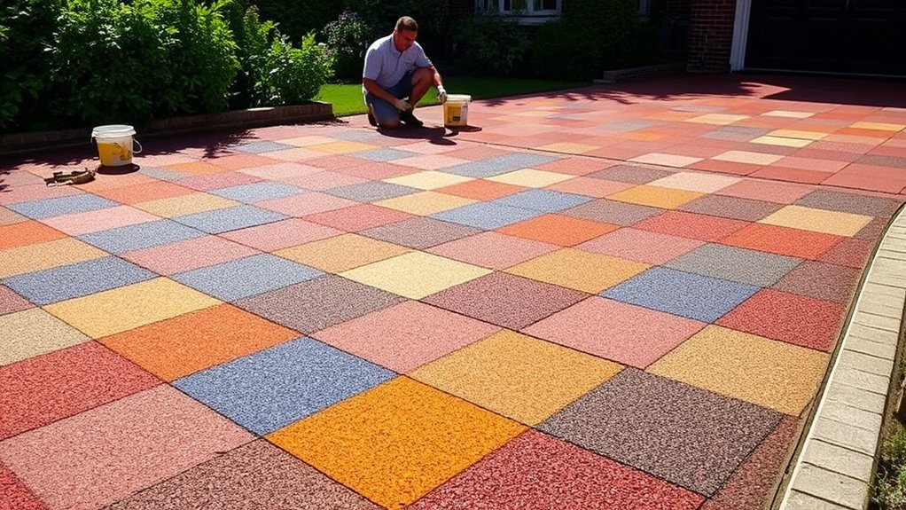 colored tarmac installation steps