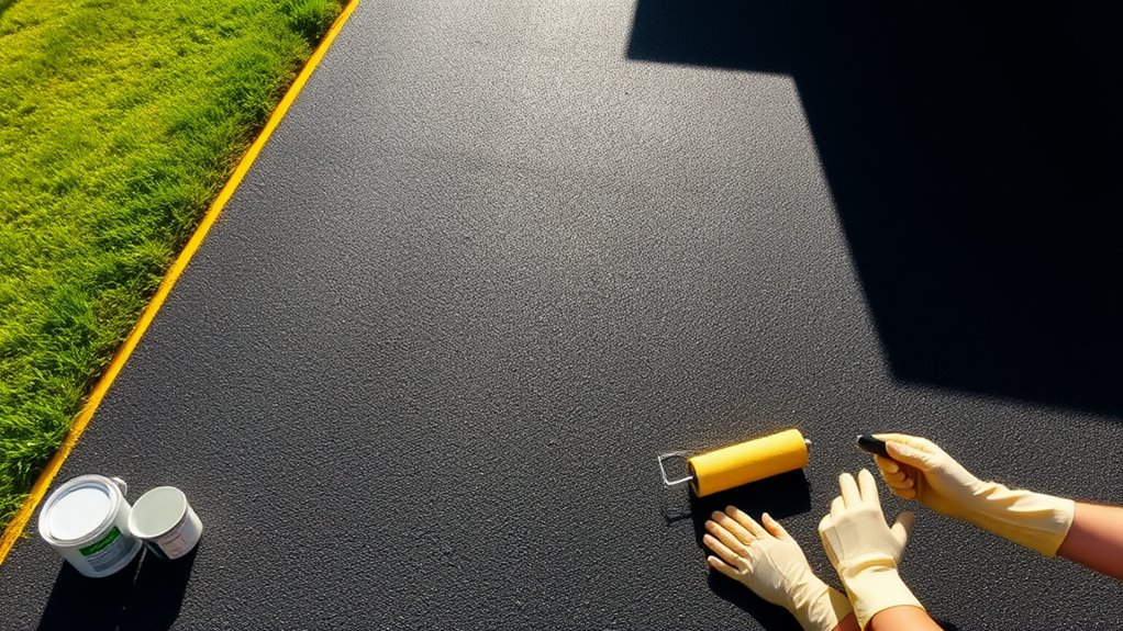 painting a tarmac driveway