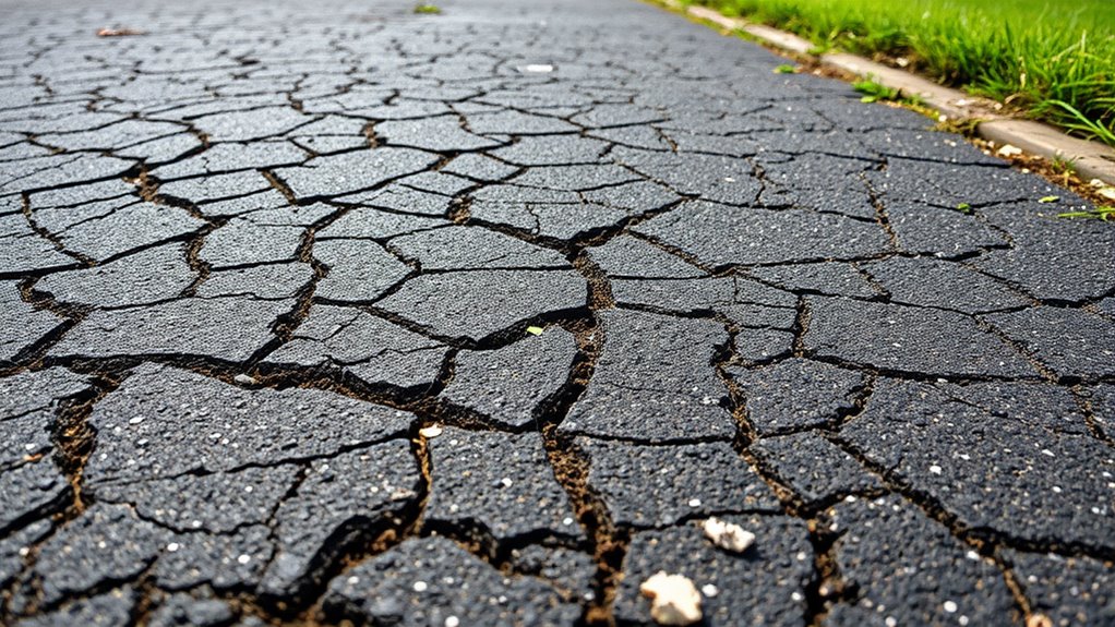 tarmac affected by weather