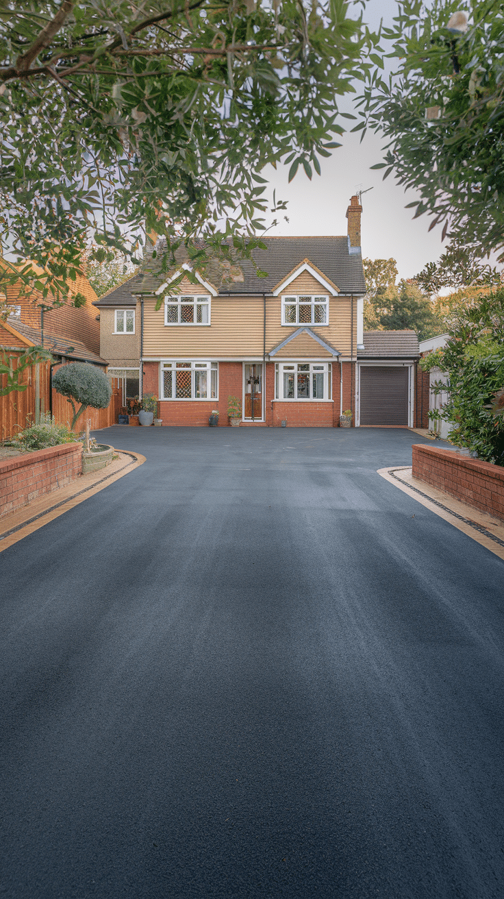 Tarmac driveway compared to other surface types showing smooth professional finish in Manchester