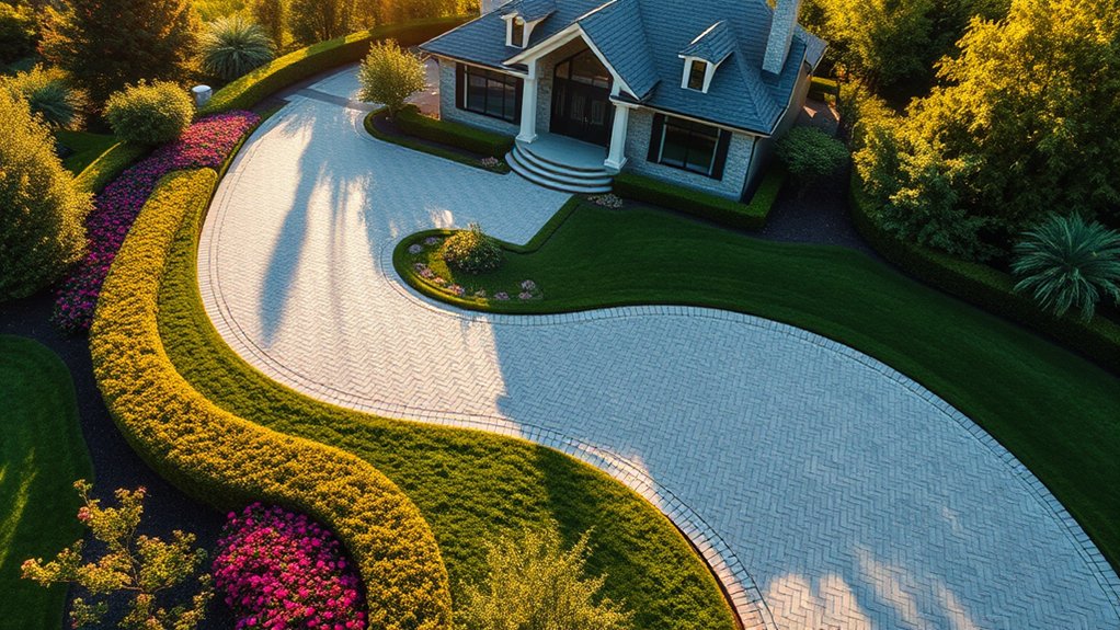 driveway design enhances value