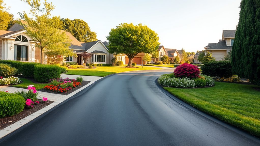 driveway width affects aesthetics