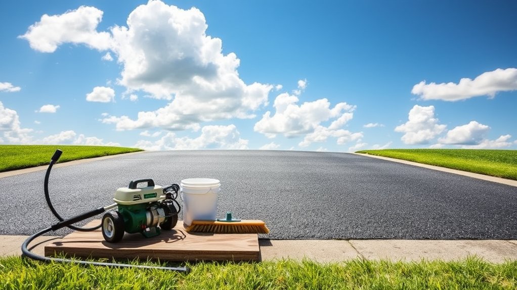 prepare driveway for sealing