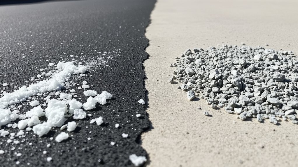 rock salt versus road grit