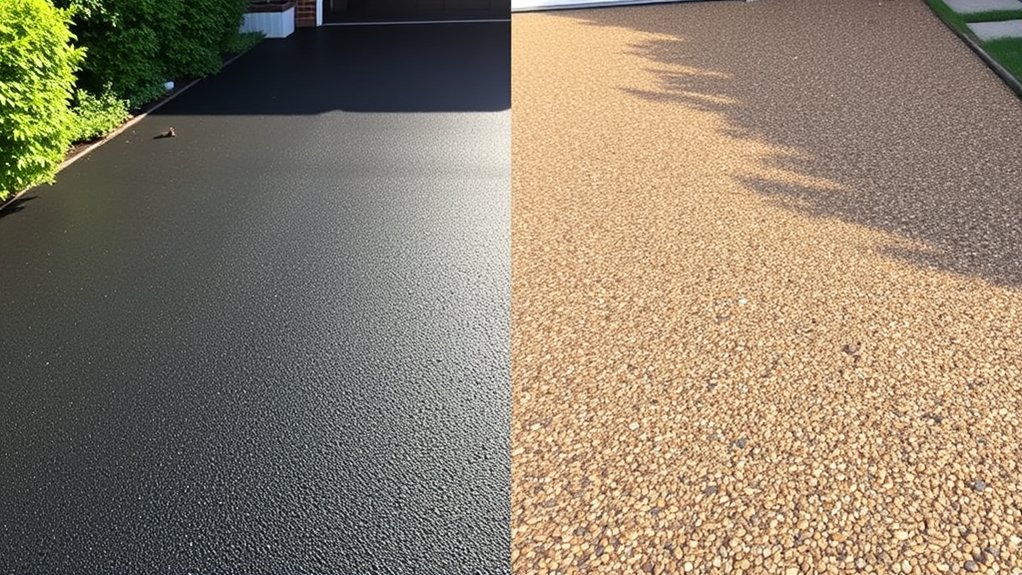 tarmac durability versus resin