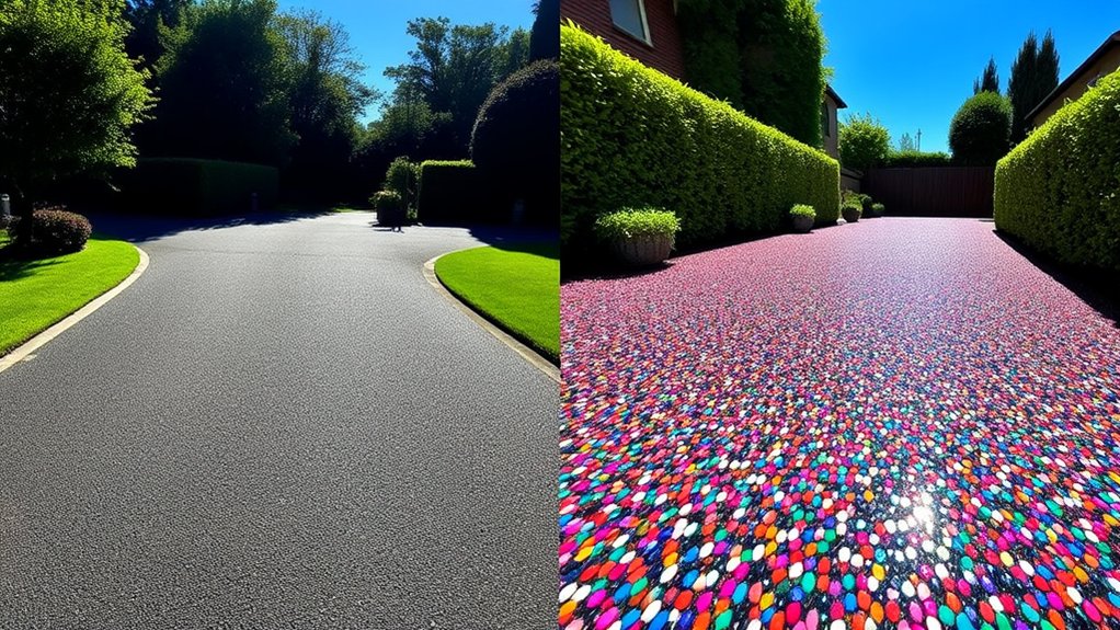 tarmac durability versus resin aesthetics