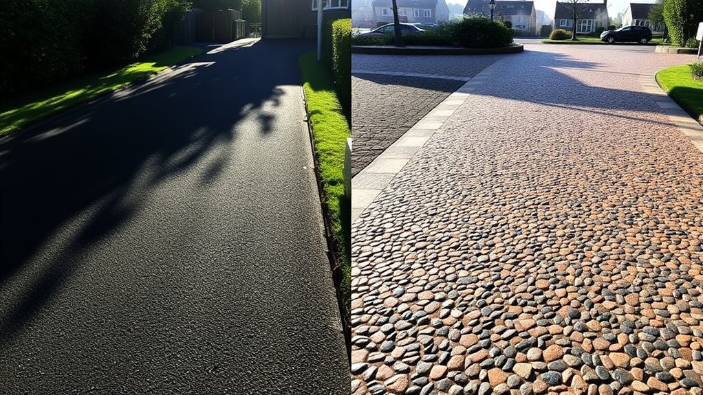 tarmac versus resin driveways