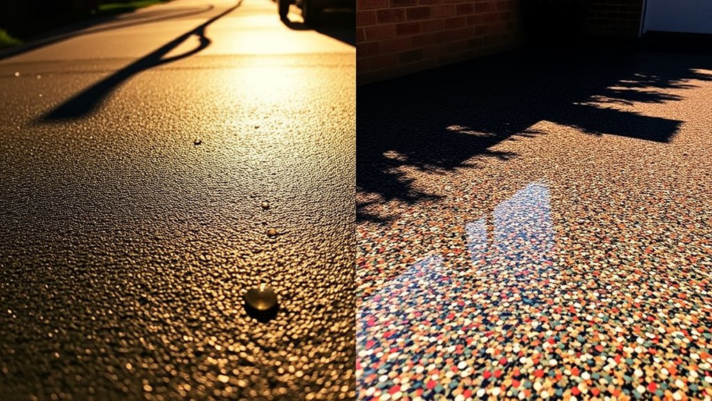 tarmac vs resin driveways
