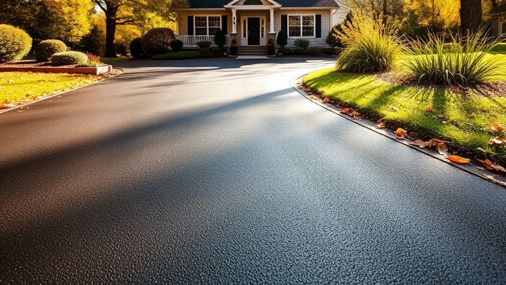 driveway sealcoating enhances appearance