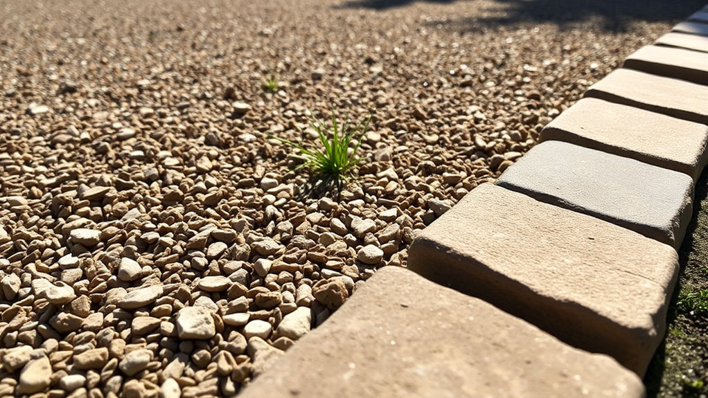edge restraints for driveways