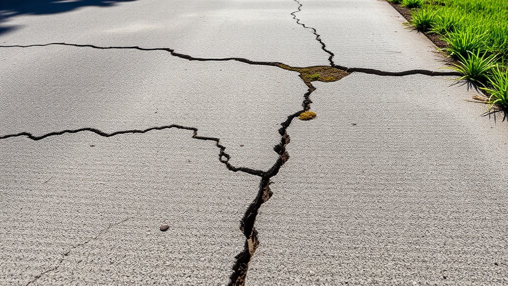 heavy traffic damages driveways