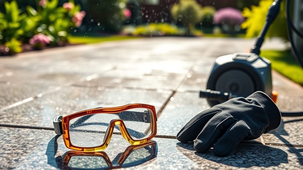 safety first when pressure washing