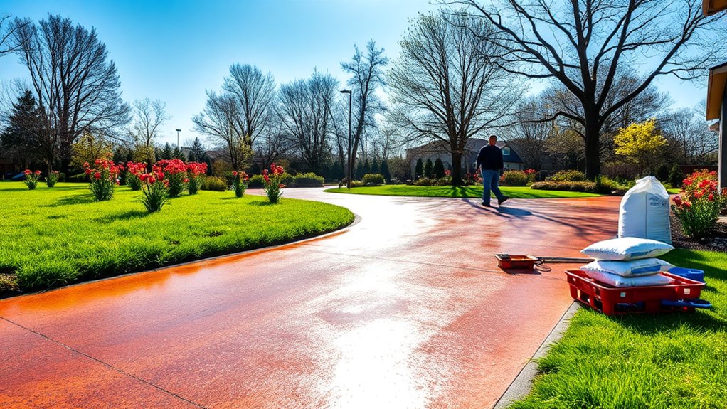 spring installation benefits resin driveways