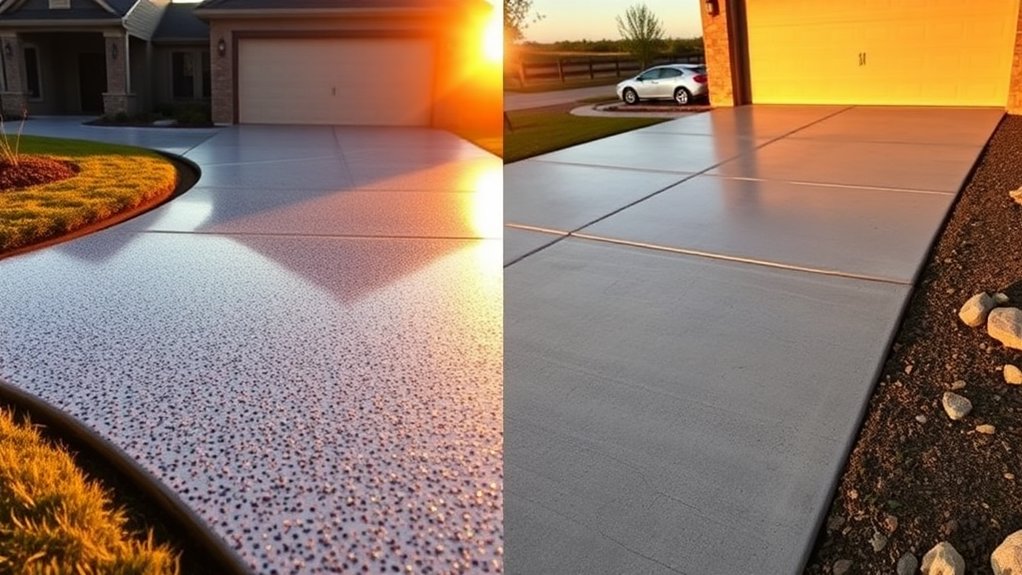 cost comparison resin vs concrete
