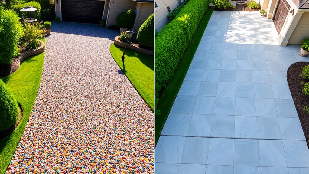 customizable resin driveway aesthetics