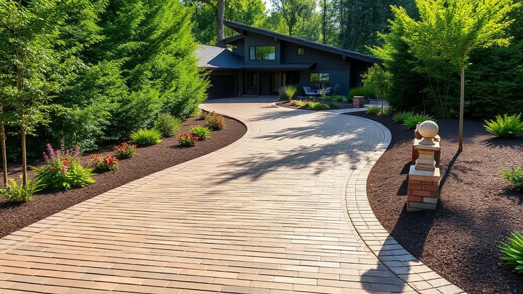 driveway design enhances value