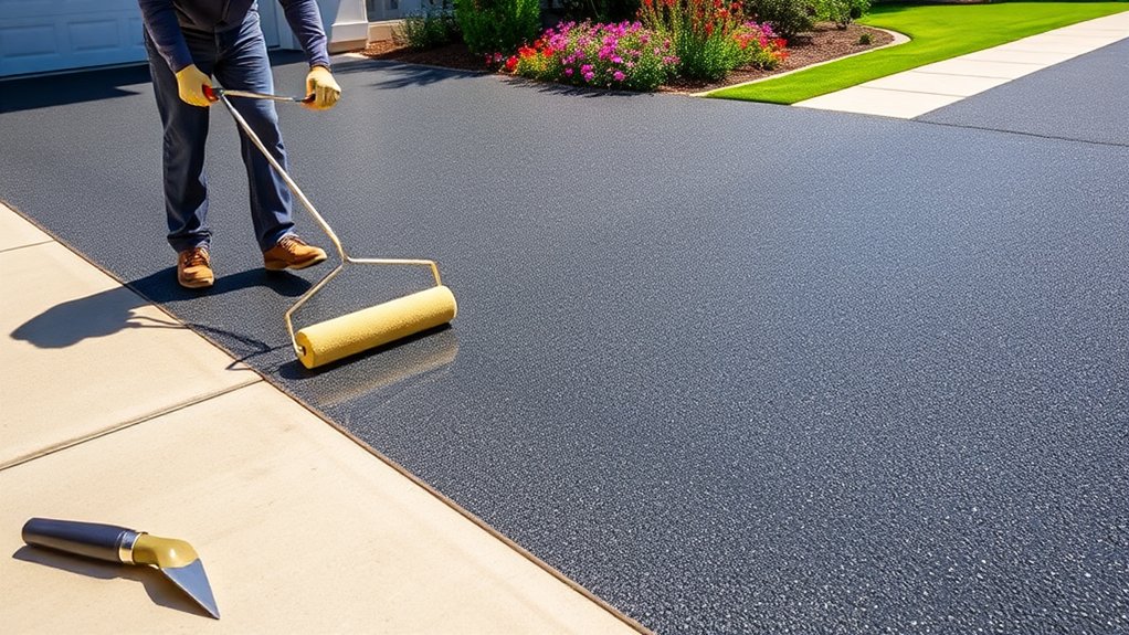 driveway sealing application techniques