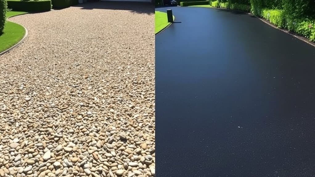 gravel versus tarmac costs