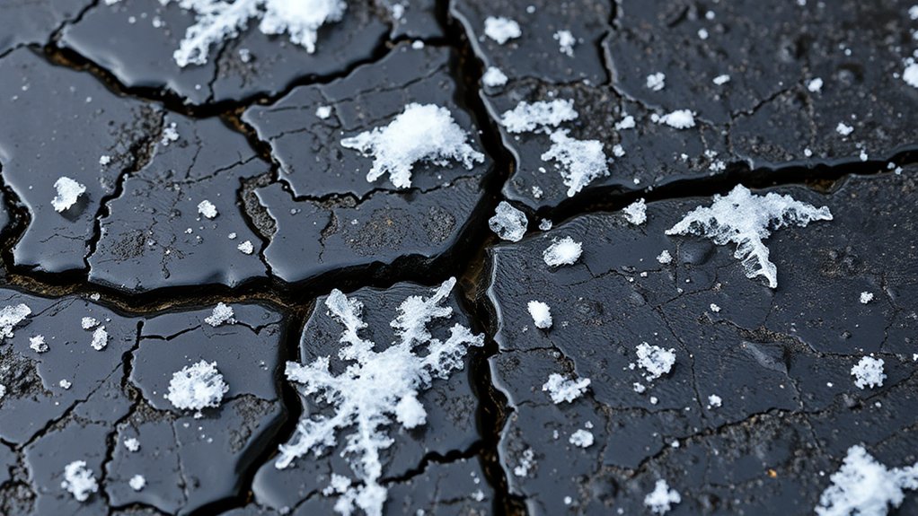 ice damages driveway sealant