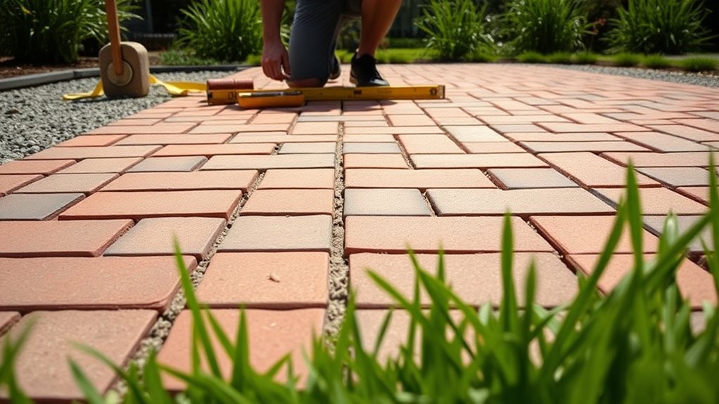 laying pavers for driveway