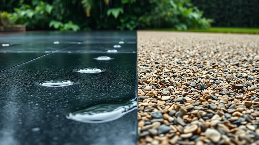 rainfall impact on driveways