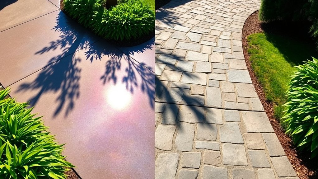 resin vs concrete driveways