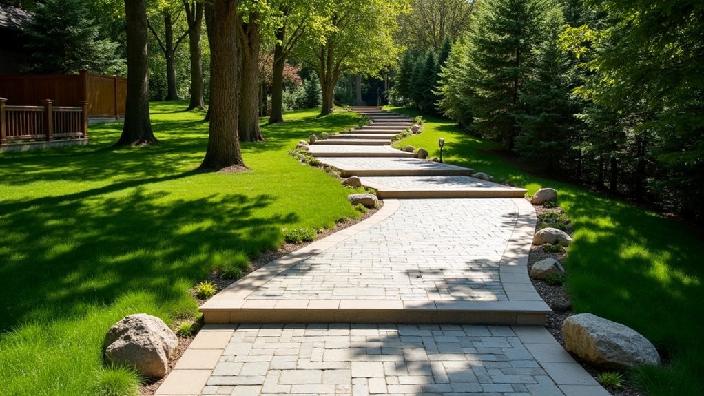 sloped driveway design options