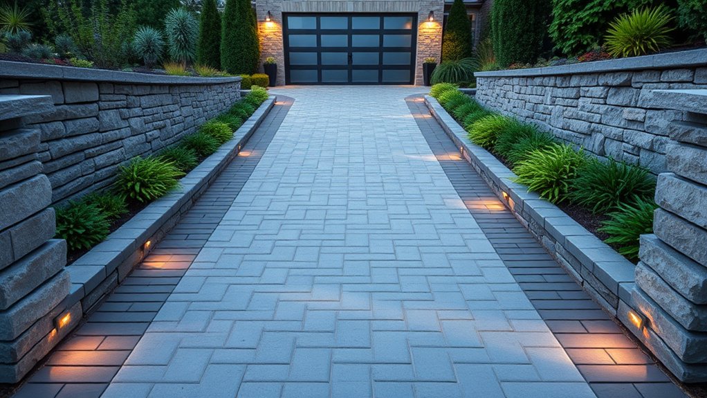 sloped driveway safety features
