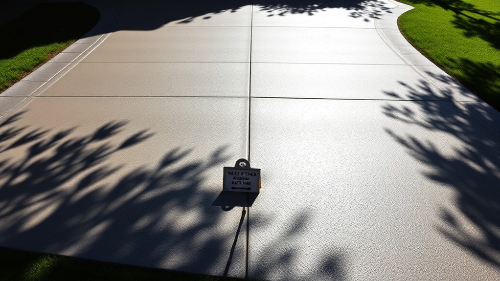 concrete driveway curing guidelines