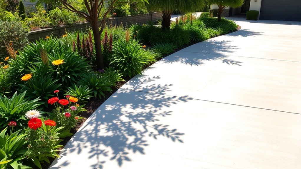 cooler concrete driveway choices