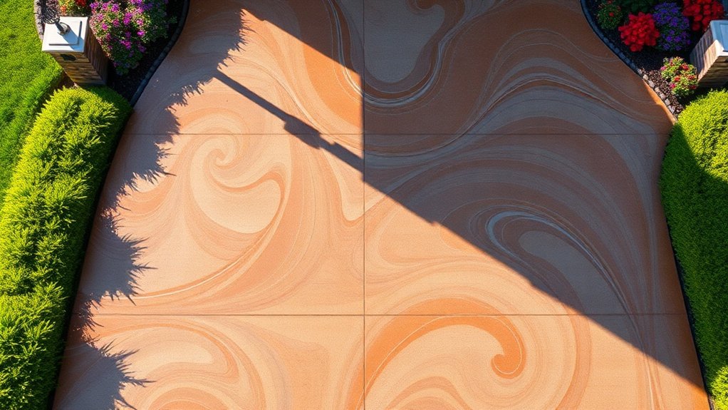 decorative concrete enhances property value