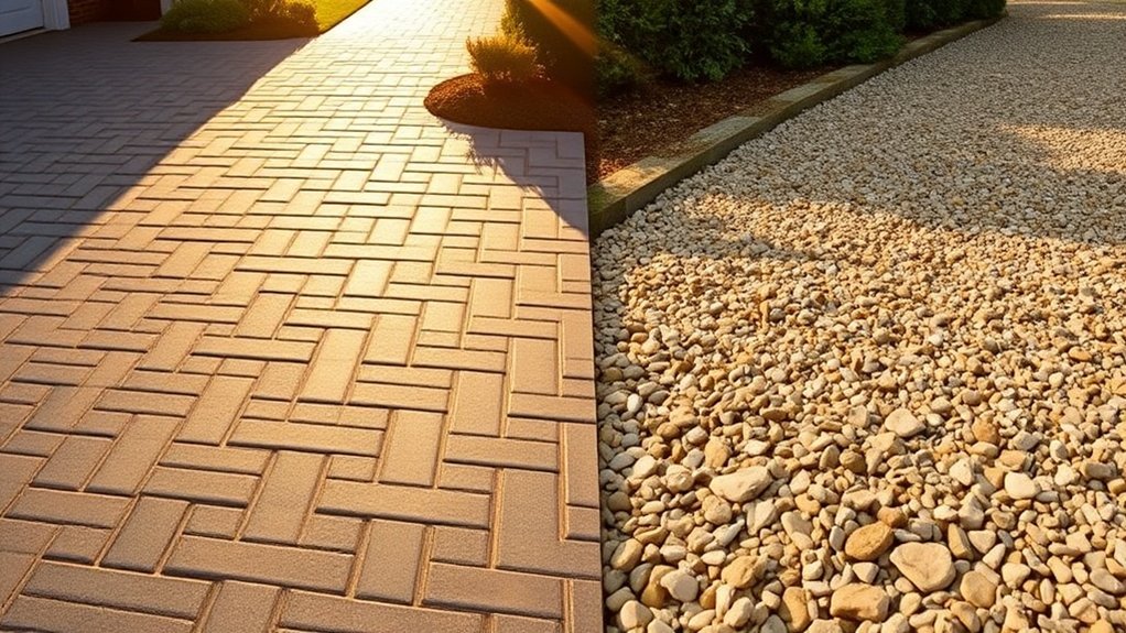 driveway aesthetic comparison table