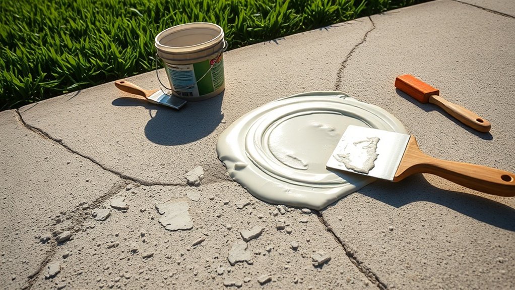 driveway spalling repair process