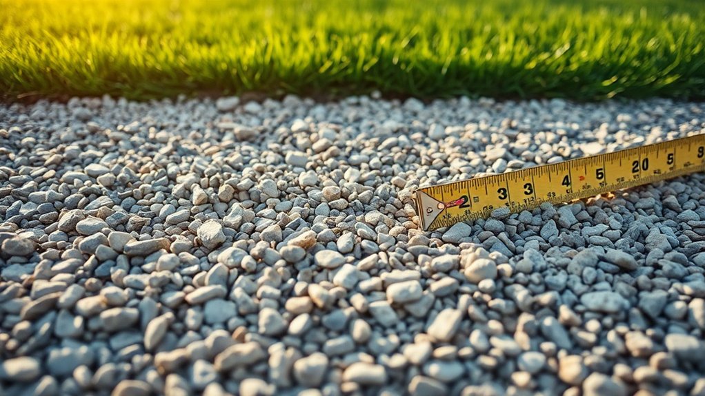 gravel depth determination guidelines