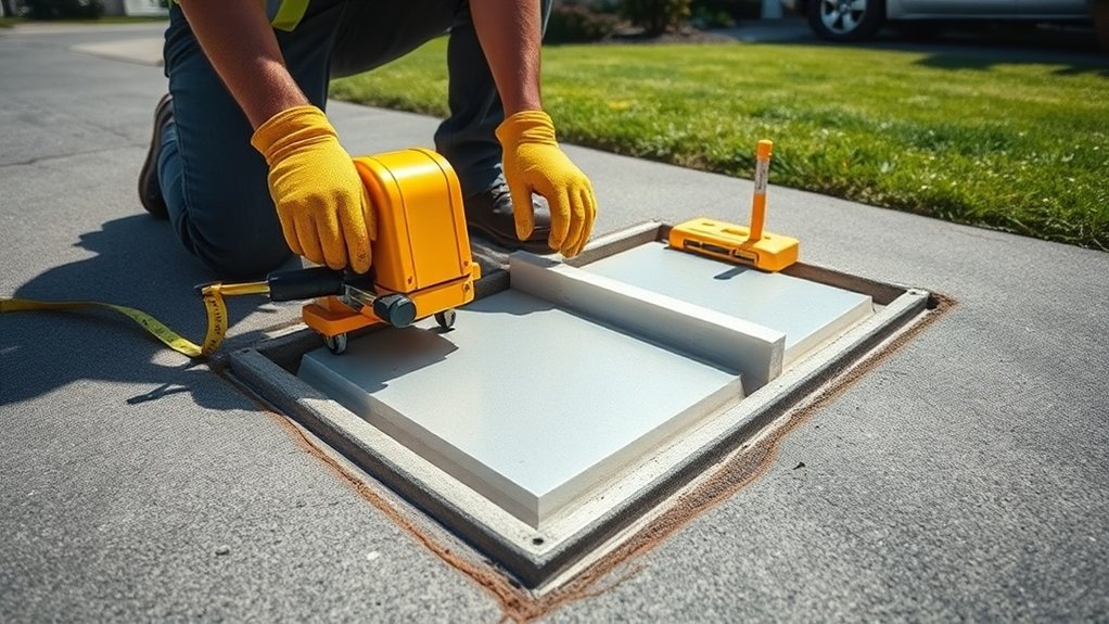 polyjacking for driveway leveling