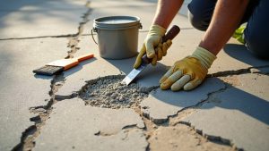 repairing spalling concrete driveway