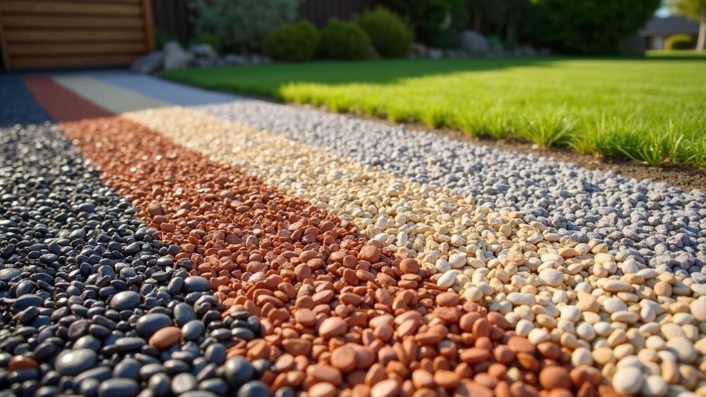 selecting driveway gravel color