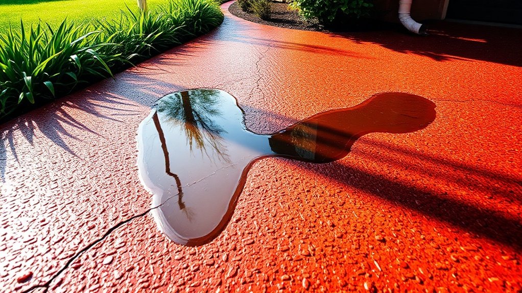 signs of driveway drainage issues