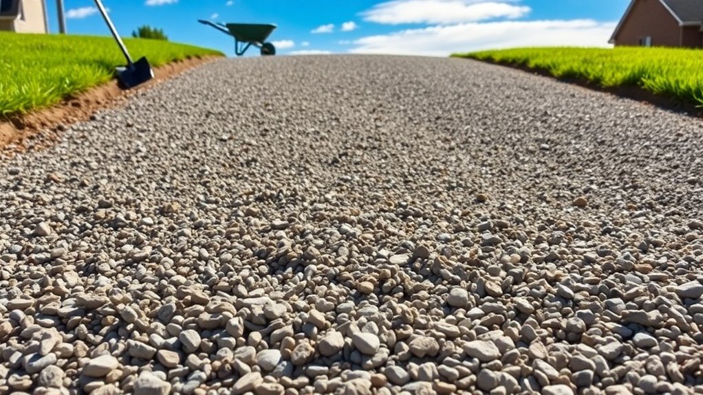 stable gravel driveway preparation