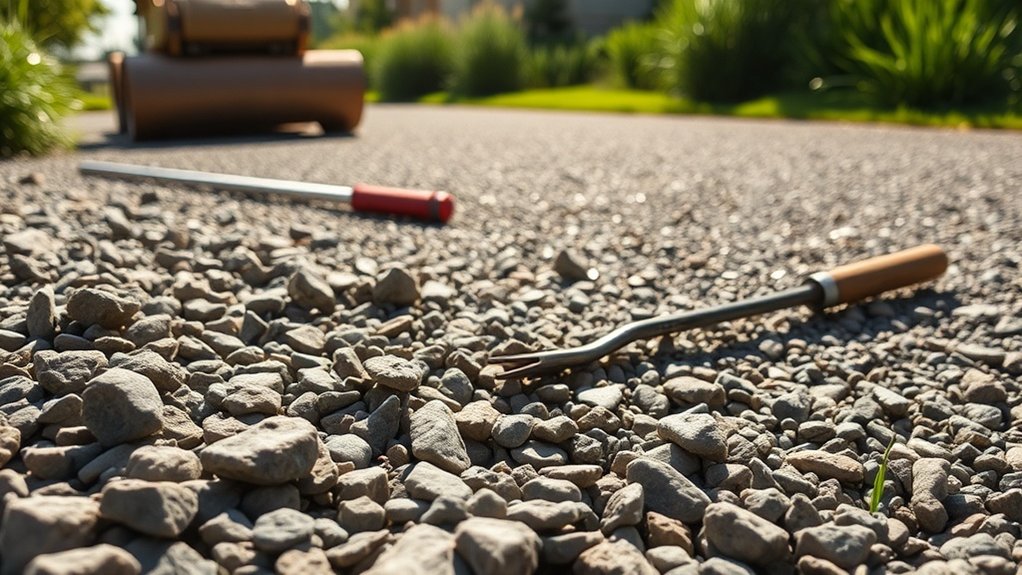 stable well drained driveway materials