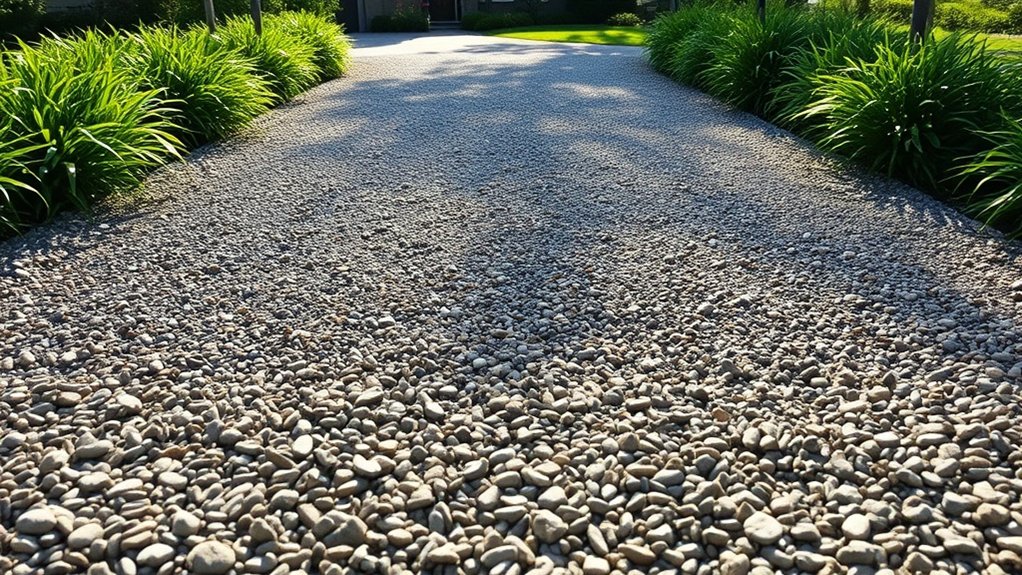 three layer gravel driveway technique