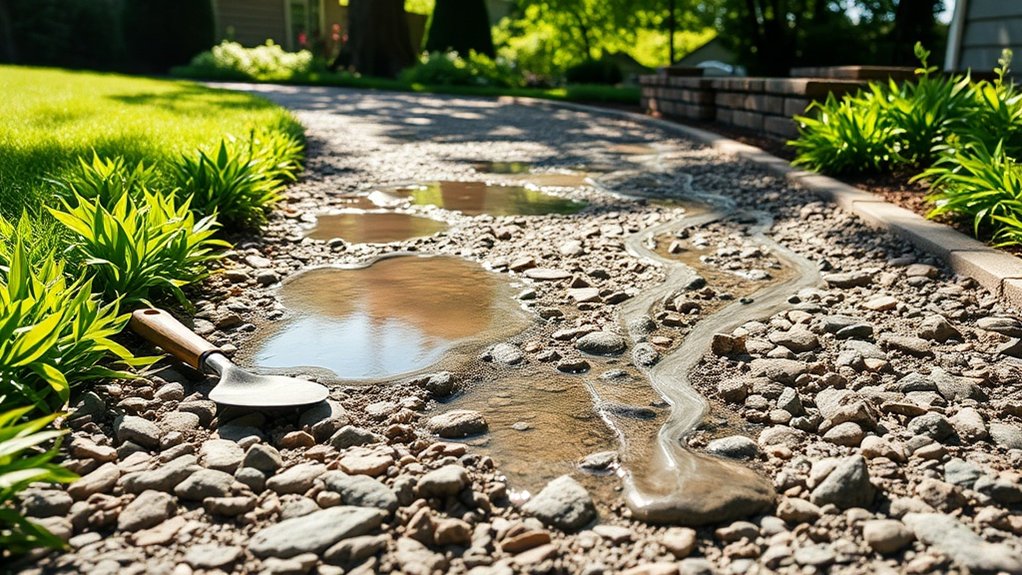 addressing driveway drainage issues