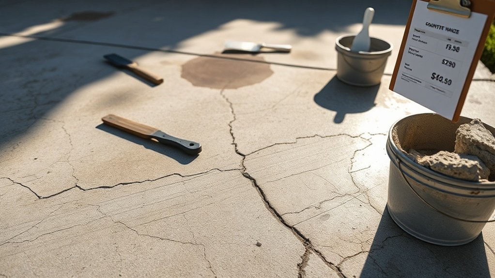 concrete driveway maintenance costs