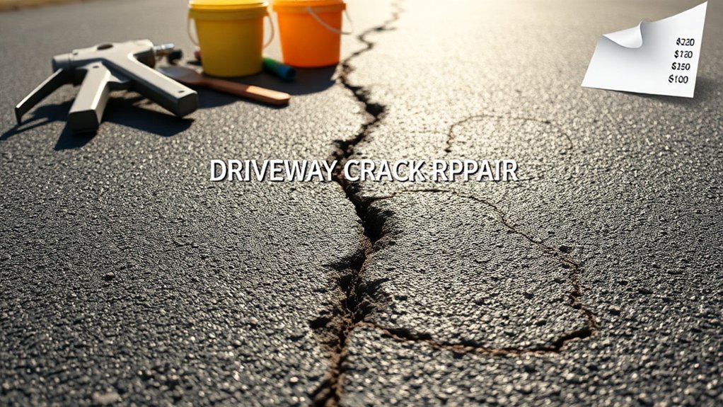 driveway crack repair costs