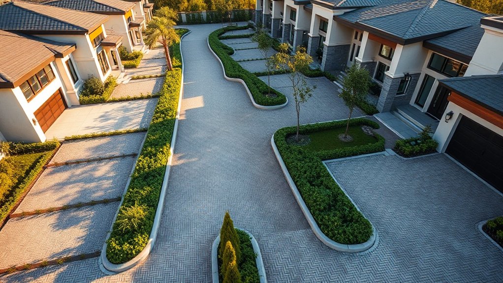 driveway design enhances appeal