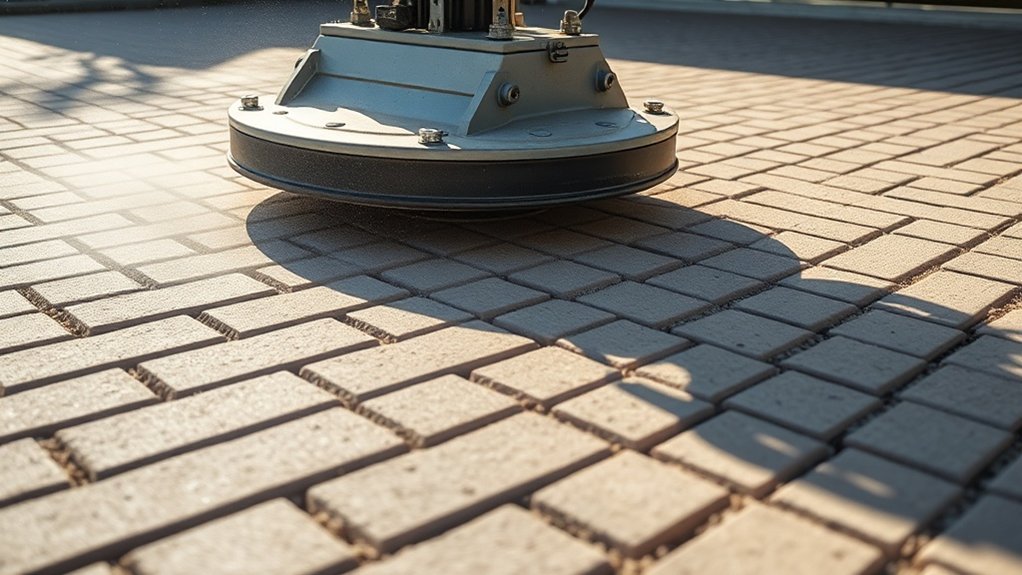 driveway paver final compaction