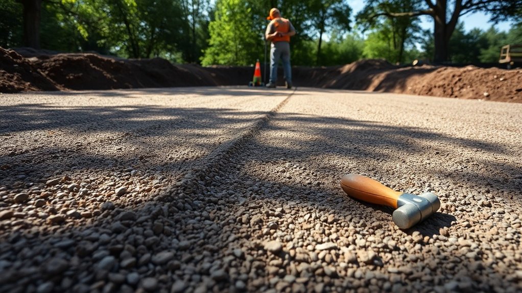 excavation and drainage preparation