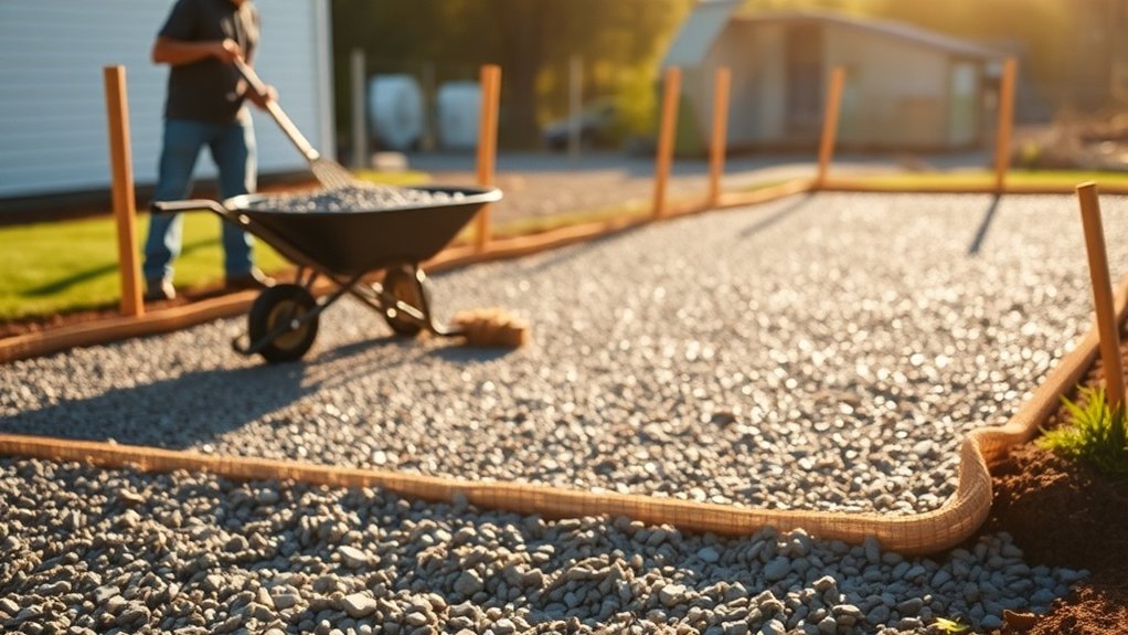 gravel driveway installation process